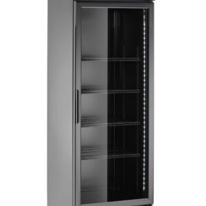 Ühe uksega tagumine baarikülmik taustvalgustusega paneeliga, Arktic, 254L, Must, 230V/250W, 605x578x(H)1980mm