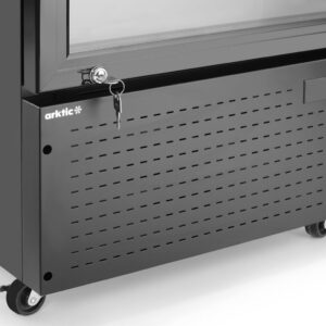 Ühe uksega tagumine baarikülmik taustvalgustusega paneeliga, Arktic, 254L, Must, 230V/250W, 605x578x(H)1980mm