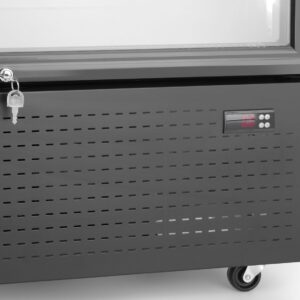 Tagumine baarikülmik koos taustavalgustusega paneeliga, topeltuksega, Arktic, 512L, Must, 230V/510W, 585x1120x(H)1900mm