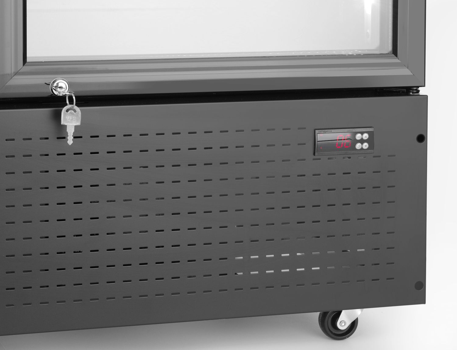 Tagumine baarikülmik koos taustavalgustusega paneeliga, topeltuksega, Arktic, 512L, Must, 230V/510W, 585x1120x(H)1900mm - Image 4