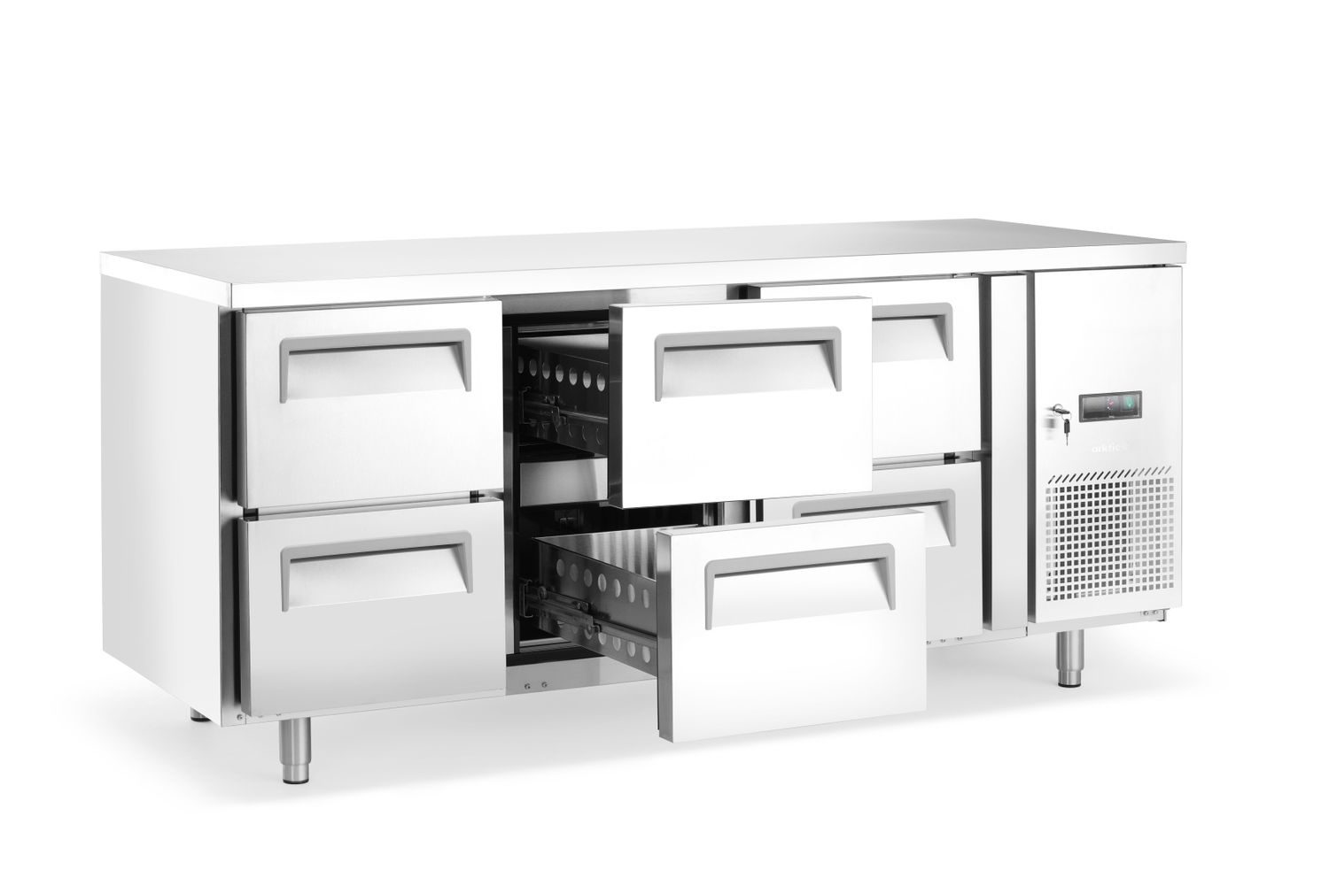 Külmlaud 6 sahtliga, Arktic, 204L, 230V/400W, 700x1795x(H)840mm - Pilt 3