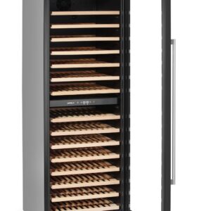 Wine cooler, 2-zone, 131 bottles, Arktic, Black, 697x595x(H)1756mm