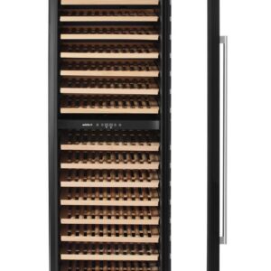 Wine cooler, 2-zone, 131 bottles, Arktic, Black, 697x595x(H)1756mm
