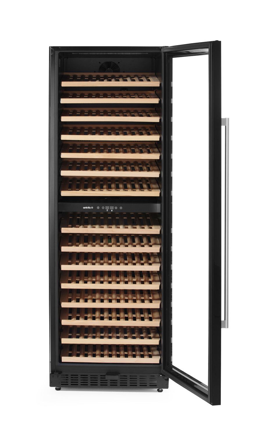 Wine cooler, 2-zone, 131 bottles, Arktic, Black, 697x595x(H)1756mm - Image 3