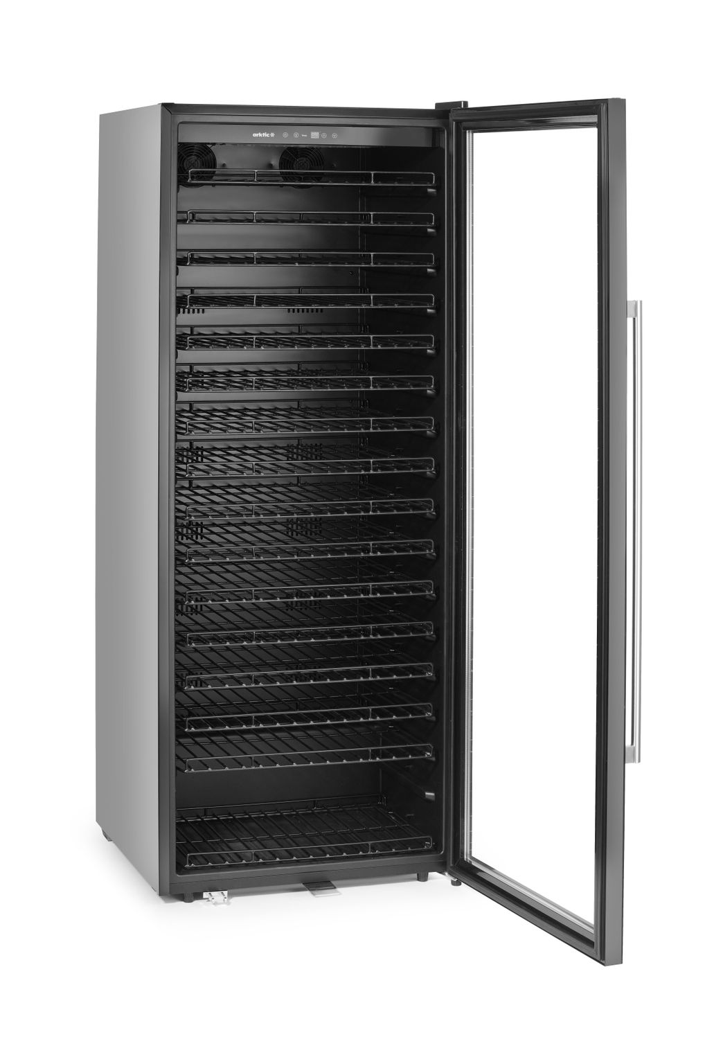 Wine cooler, 1-zone, 224 bottles, Arktic, Black, 690x700x(H)1834mm - Image 3