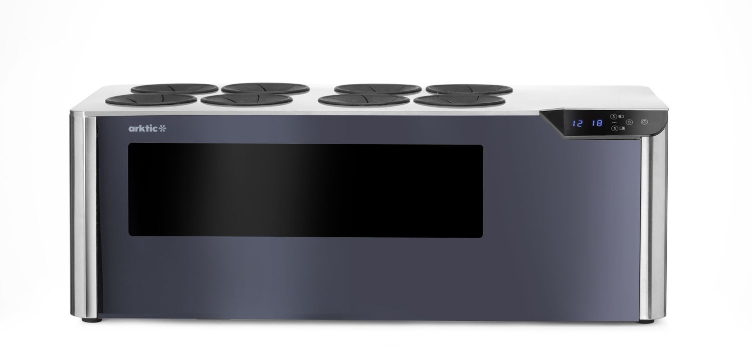 Veinikülmik, kahe tsooniga, tööpinnale, Arktic, Must, 230V/60W, 350x800x(H)293mm