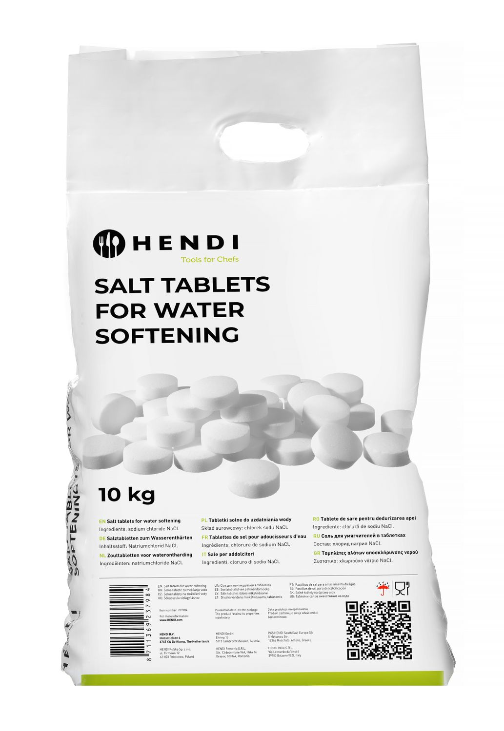 Soolatabletid vee pehmendamiseks, HENDI, 10 kg