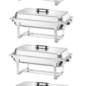 Chafing dish-mahuti toidu soojana hoidmiseks – 4-osaline komplekt, HENDI, GN 1/1, 7,5L, 600x355x(H)305mm