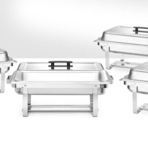 Chafing dish-mahuti toidu soojana hoidmiseks – 4-osaline komplekt, HENDI, GN 1/1, 7,5L, 600x355x(H)305mm