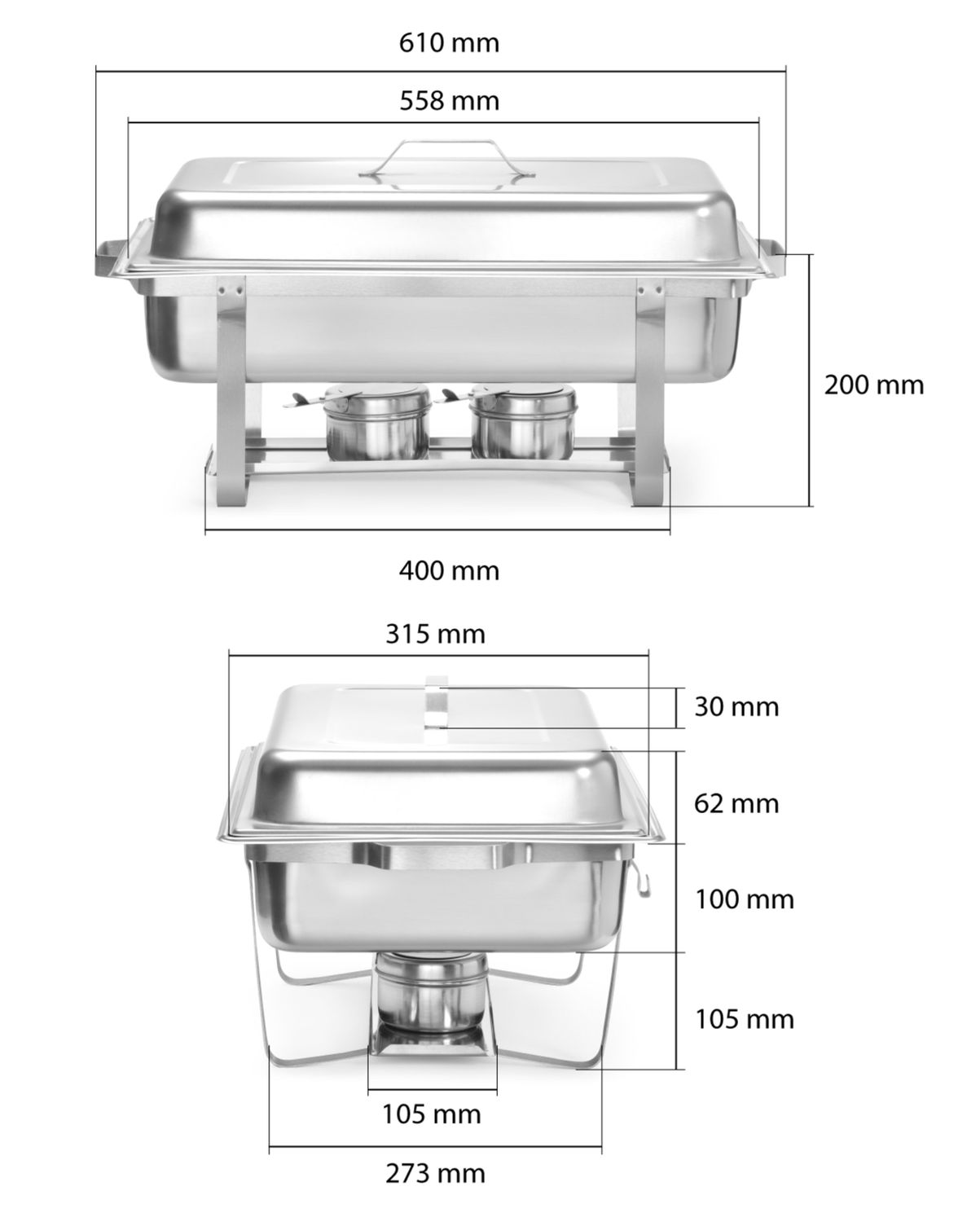 Serveerimiskomplekt, HENDI, GN 1/1, 8,5L, 610x355x(H)297mm - Image 11