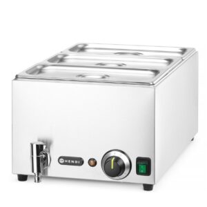 Bain-marie komplekt Ranger koos tühjenduskraaniga , HENDI, GN (H)150mm, GN 1/1, 230V/1000W, 605x332x(H)242mm