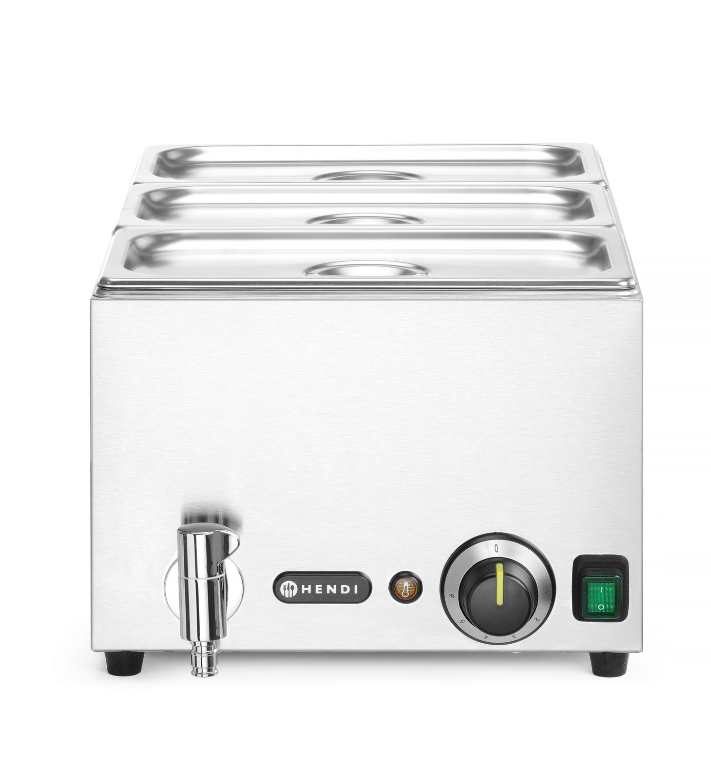 Bain-marie komplekt Ranger koos tühjenduskraaniga , HENDI, GN (H)150mm, GN 1/1, 230V/1000W, 605x332x(H)242mm