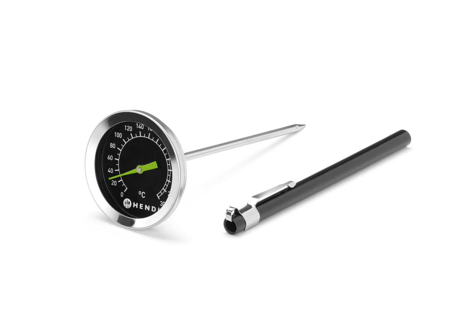 Analoogtermomeeter, HENDI, Must, ⌀52x(H)140mm