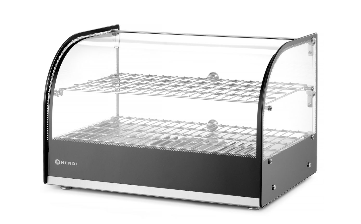 Soojendusega vitriin, üks, HENDI, topelt, Must, 230V/800W, 554x376x(H)376mm
