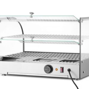 Soojendusega vitriin, üks, HENDI, topelt, Must, 230V/800W, 554x376x(H)376mm