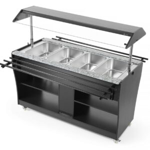 Soojendusega buffet-lett, HENDI, GN 1/1, 1490L, 765x1490x(H)1370mm