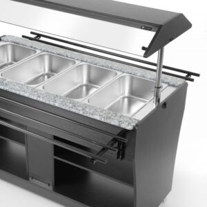 Soojendusega buffet-lett, HENDI, GN 1/1, 1490L, 765x1490x(H)1370mm