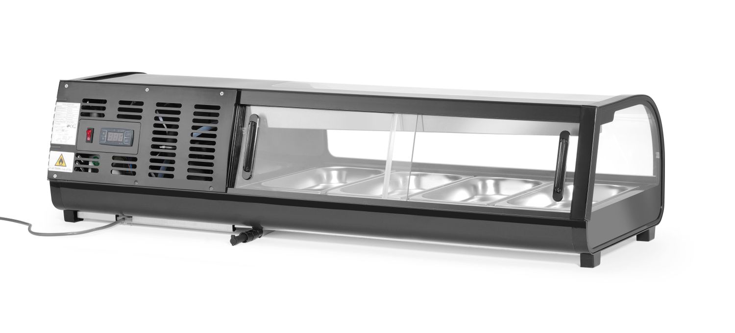 Sushivitriin, Arktic, Kaasas olevad mahutid: 4x GN 1/3 (H) 40 mm., Must, 230V/190W, 426x1177x(H)296mm