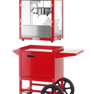 Popkornimasin käruga, HENDI, Punane, 230V/1155W, 940x510x(H)1553mm