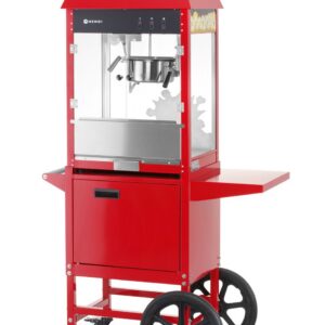 Popkornimasin käruga, HENDI, Punane, 230V/1155W, 940x510x(H)1553mm