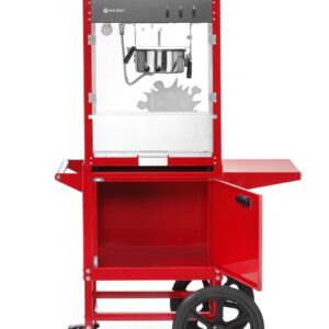 Popkornimasin käruga, HENDI, Punane, 230V/1155W, 940x510x(H)1553mm
