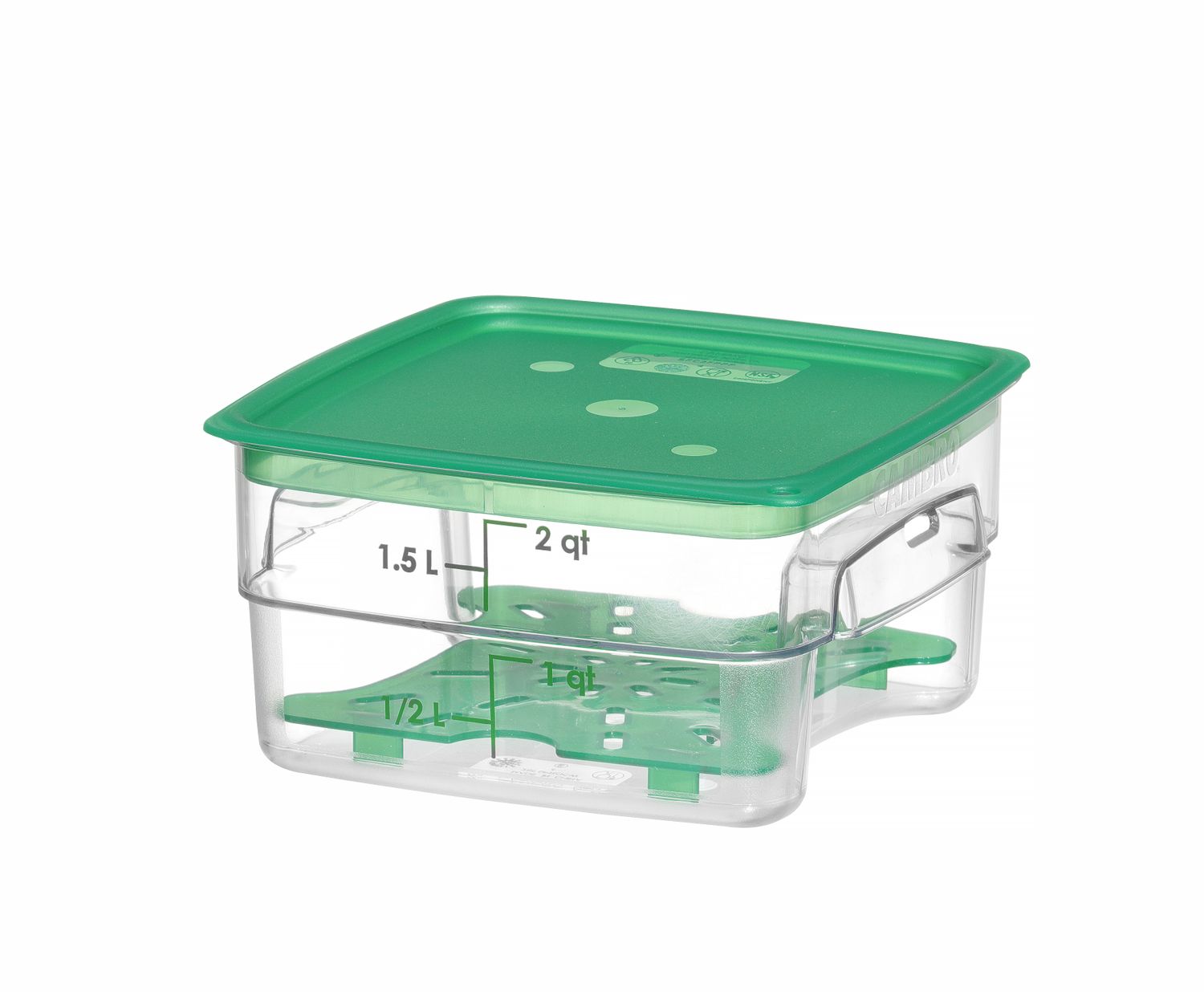 Toidukonteiner CamSquares Fresh Pro , Cambro, 1,9L, 191x191x(H)98mm