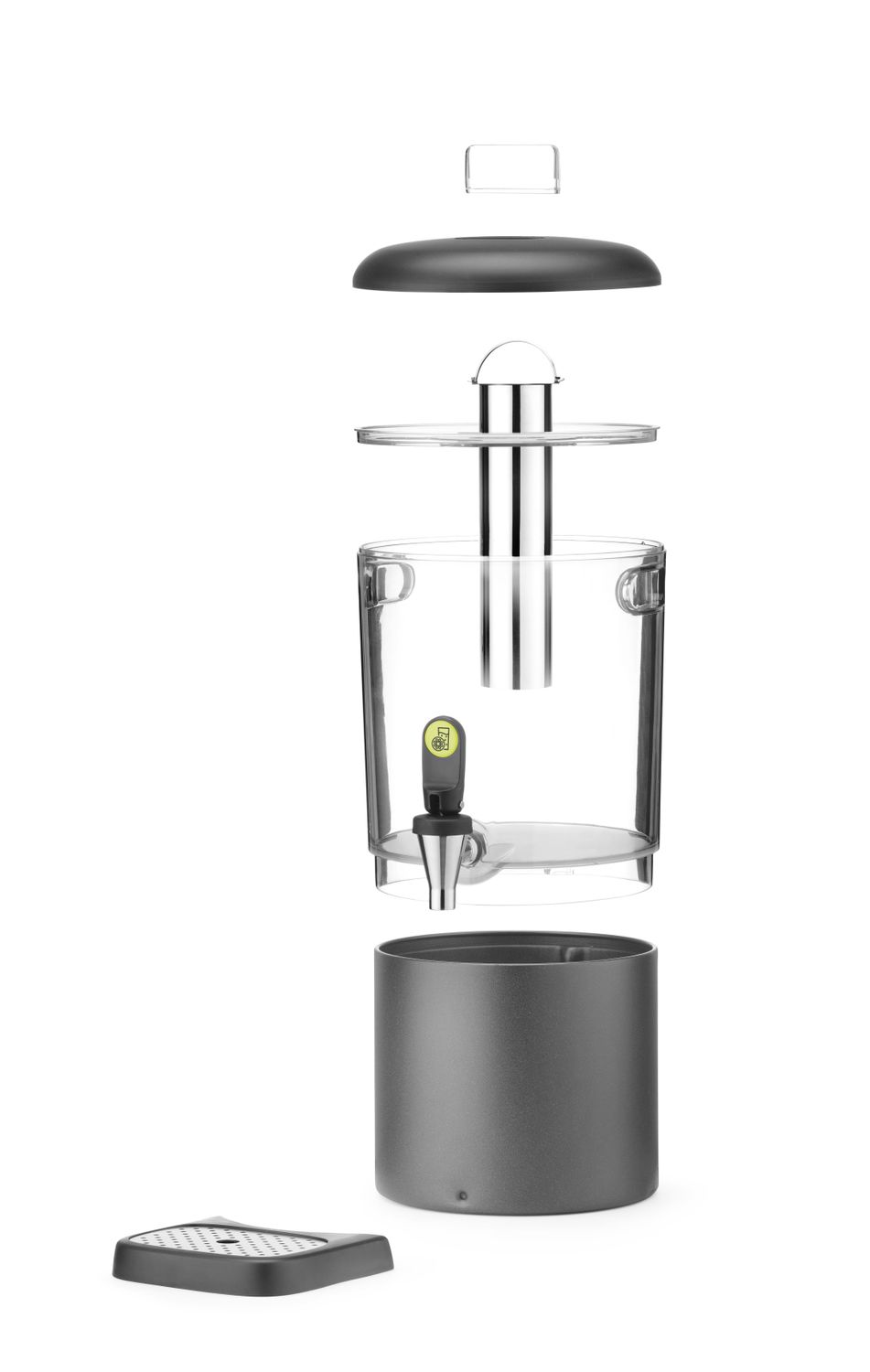 Mahlapress UNIQ, HENDI, designed by Robert Bronwasser, 4L, Must, 315x211x(H)431mm - Image 5