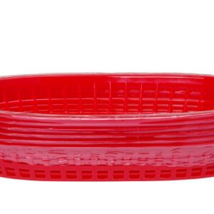 Ovaalne leivakorv, HENDI, Punane, 6 tk., 272x175x(H)38mm
