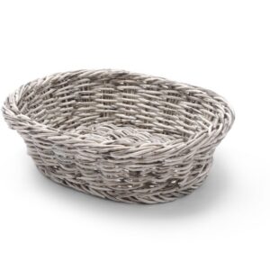 Pagaritoodete korv, ovaalne, HENDI, Helehall, 250x190x(H)65mm
