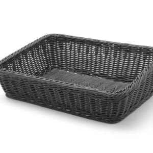 Bakery basket angled, HENDI, Black, 400x300x(H)120mm