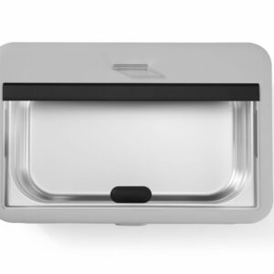 Chafing dish UNIQ, HENDI, designed by Robert Bronwasser, GN 1/1, White, 230V/700W, 607x402x(H)245mm