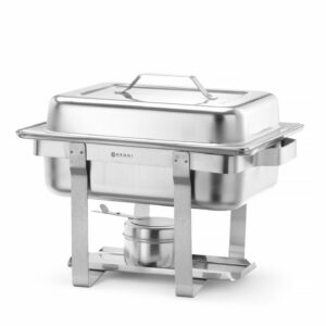 Lauapealne marmiit GN 1/2 - soojendamine põletuspastaga, HENDI, 4,5L, 385x295x(H)310mm