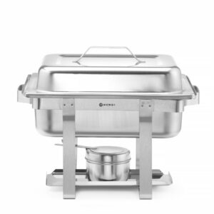 Lauapealne marmiit GN 1/2 - soojendamine põletuspastaga, HENDI, 4,5L, 385x295x(H)310mm