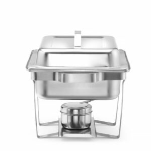 Lauapealne marmiit GN 1/2 - soojendamine põletuspastaga, HENDI, 4,5L, 385x295x(H)310mm