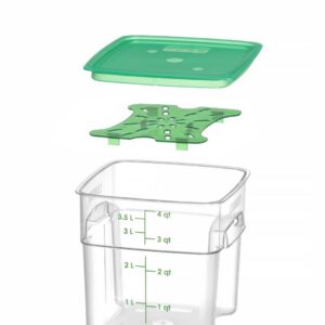 Toidukonteiner CamSquares Fresh Pro , Cambro, 3,8L, 191x191x(H)183mm