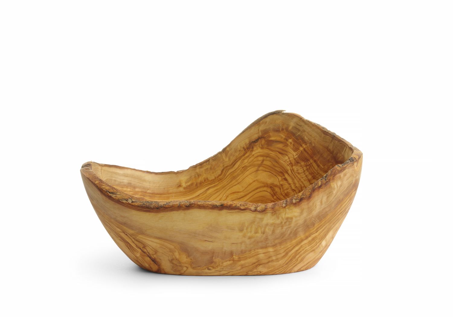 Dekoratiivne oliivipuust kauss, HENDI, 300x190x(H)110mm