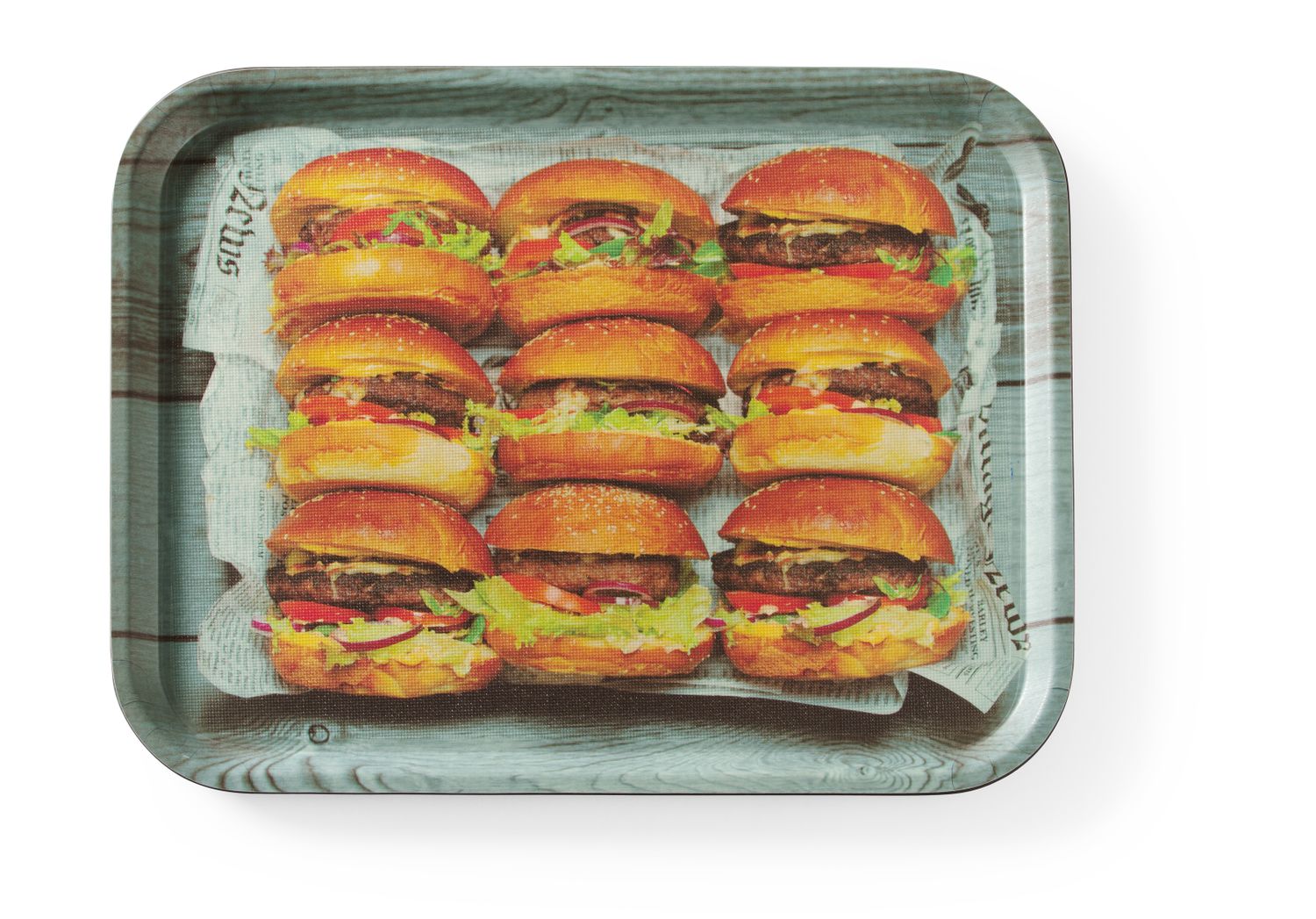 Serveerimiskandik, libisemiskindel, kandiline, trükiga, HENDI, tasty burger, 330x430mm