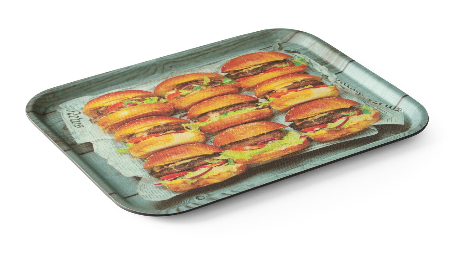 Serveerimiskandik, libisemiskindel, kandiline, trükiga, HENDI, tasty burger, 330x430mm