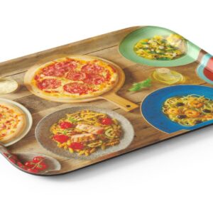 Serveerimiskandik, libisemiskindel, kandiline, trükiga, HENDI, tasty pizza & pasta, 330x430mm