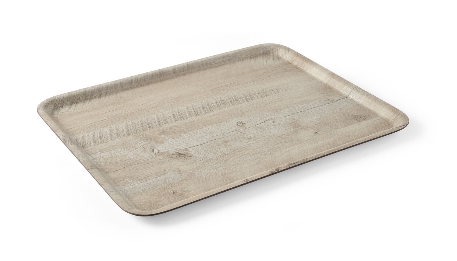 Melamiinist lamineeritud serveerimiskandik, puidust disainiga, AmerBox, Hele Puit, 370x530mm