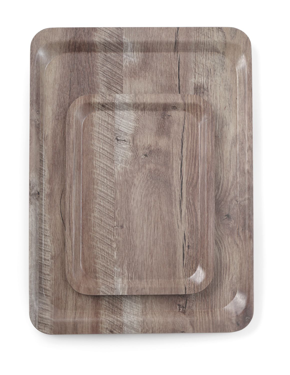 Melamiinist lamineeritud serveerimiskandik, puidust disainiga, AmerBox, Tume Puit, 370x530mm
