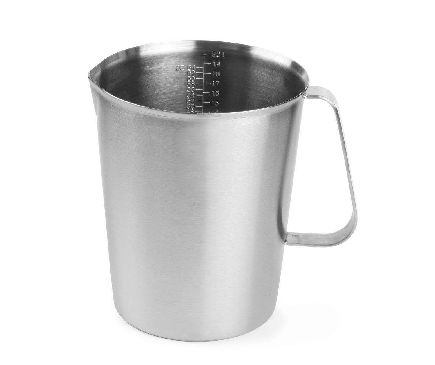 Terasest kann mõõteskaalaga, HENDI, 2L, ⌀140x(H)170mm