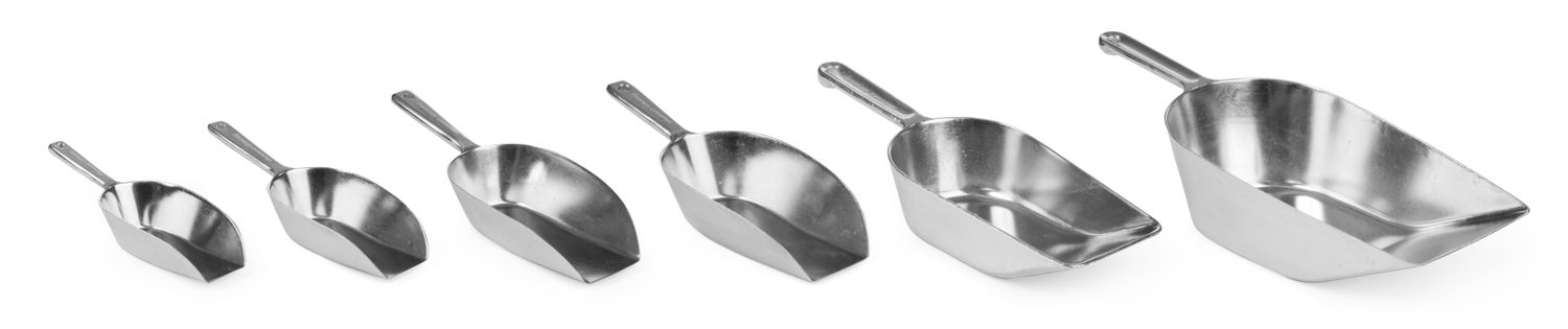 Alumiiniumist kühvel, HENDI, 0,125L, 180x65x(H)33mm