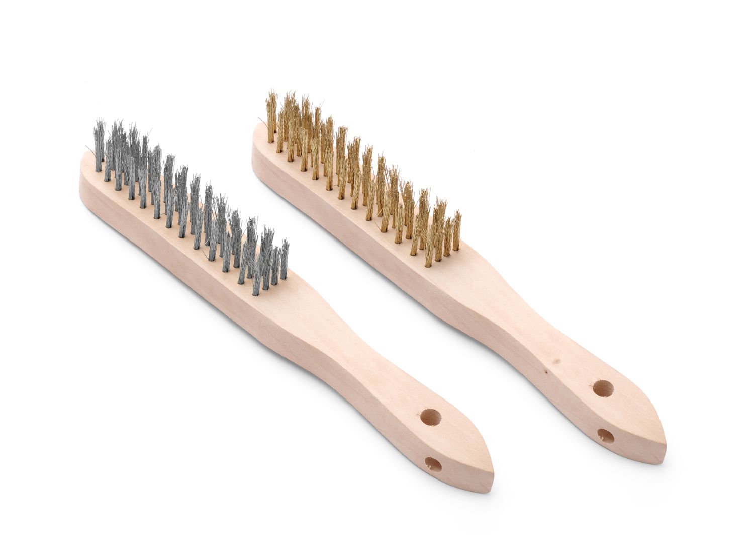 Vasest ja roostevabast terasest harjade komplekt - 2 tükki, HENDI, 2 tk., (L)290mm