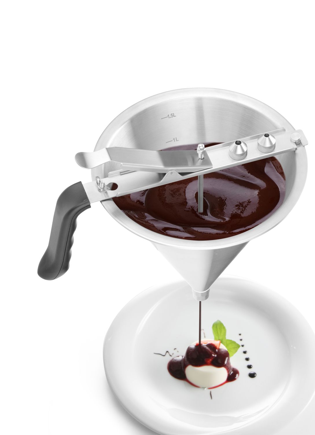 Profi Line lehter - dosaator kastmete ja kreemide jaoks, HENDI, 1,5L, ⌀212x(H)315mm - Image 5