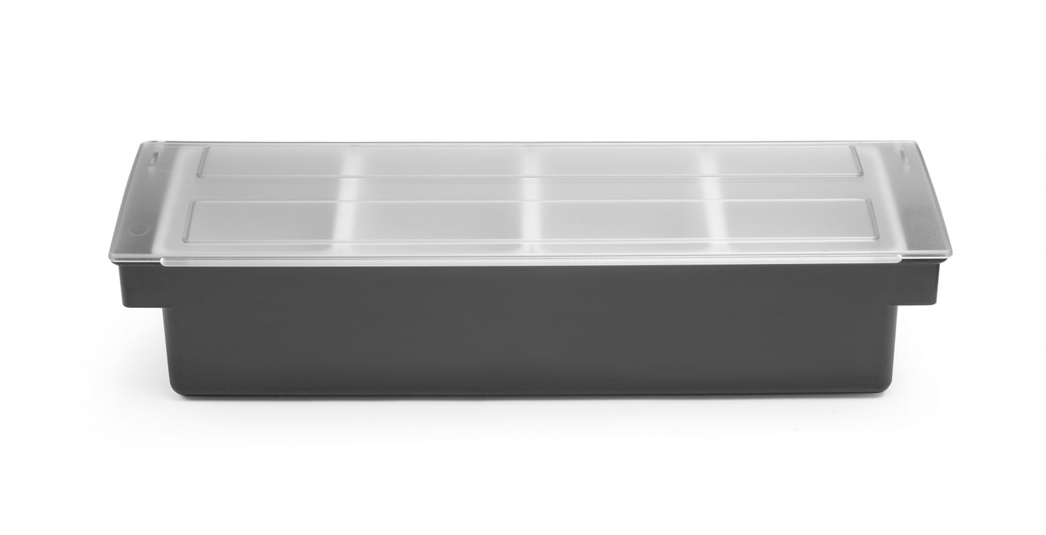 Jookide lisandite konteiner - 4 sahtlit, BarUp, 480x150x(H)100mm