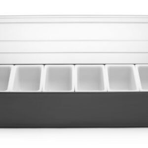 Jookide lisandite konteiner - 6 sahtlit, BarUp, 480x150x(H)100mm
