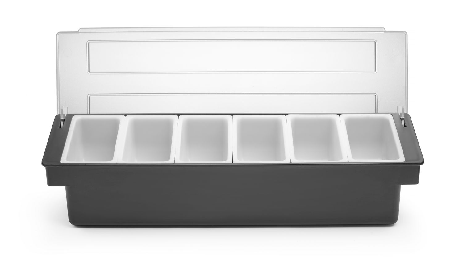 Jookide lisandite konteiner - 6 sahtlit, BarUp, 480x150x(H)100mm