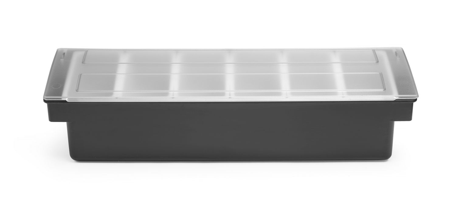 Jookide lisandite konteiner - 6 sahtlit, BarUp, 480x150x(H)100mm