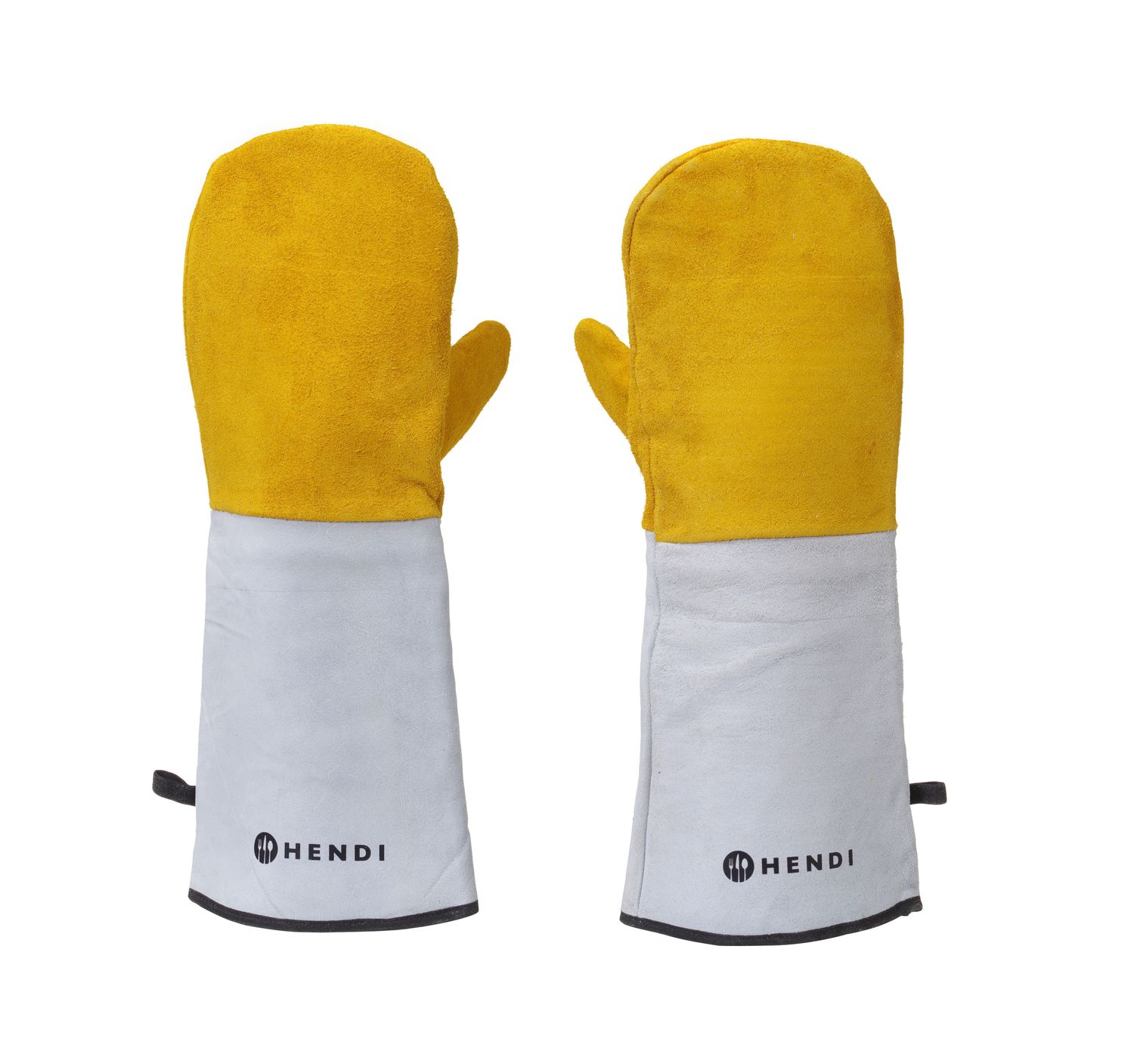 Kuumakindlad nahast grillkindaid, 2 tk, HENDI, 2 tk., (L)460mm